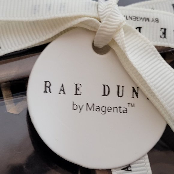 Rae Dunn Halloween Coasters Set of 4 Black White Writing New Unused Original Pkg - Picture 2 of 9